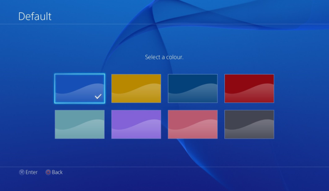 Cambiar el esquema de color de PS4