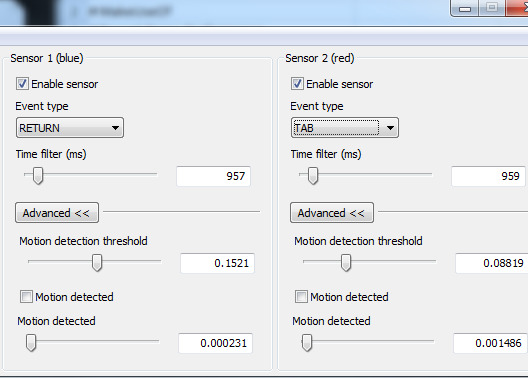 control de gestos de webcam