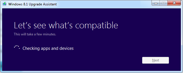 Asistente de actualización de Windows 8.1