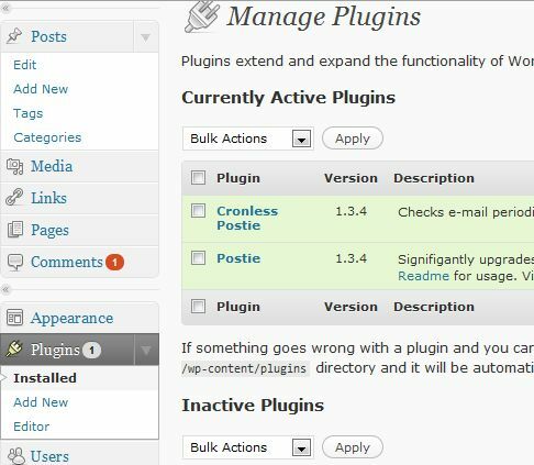 actualizaciones de blog por correo electrónico