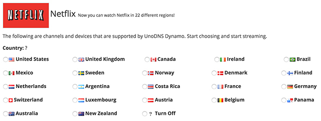 Transmita TV internacional, Netflix, Pandora y más con UnoTelly DNS y VPN [15x Gold Plans, Samsung 40 "4K TV, Roku 3, Netflix Gift Cards Giveaway] netflixregions