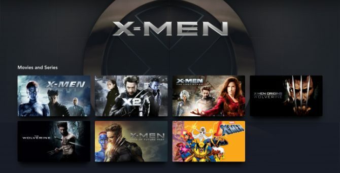 Películas y programas de TV de X-Men en Disney +