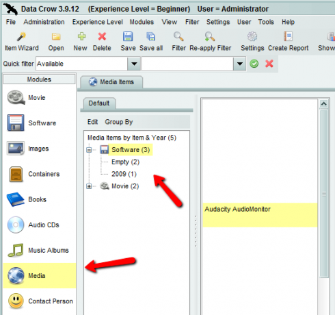 Utilice Data Crow para organizar y administrar todas sus cosas [Windows] datacrow9