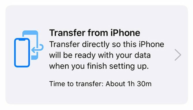 Inicio rápido Transfiere información del iPhone