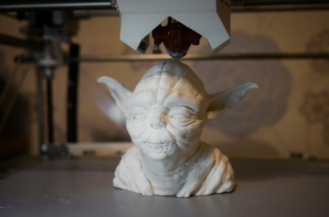 Impresión en 3d star wars props yoda busto