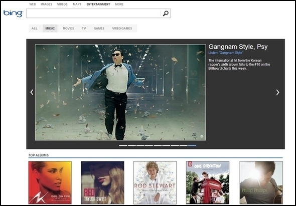 Greater Than Google: The Best Bits Of Bing Bing Entertainment Music1