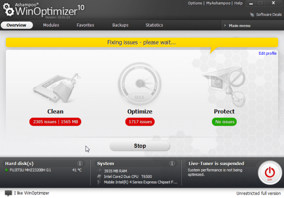 Limpie y optimice su computadora para un mejor rendimiento con WinOptimizer winoptimizer8