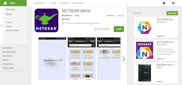 aplicación netgear