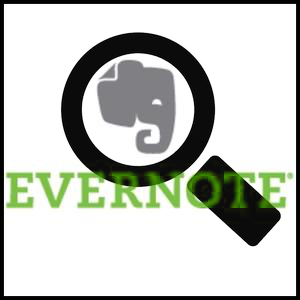 función de búsqueda de evernote