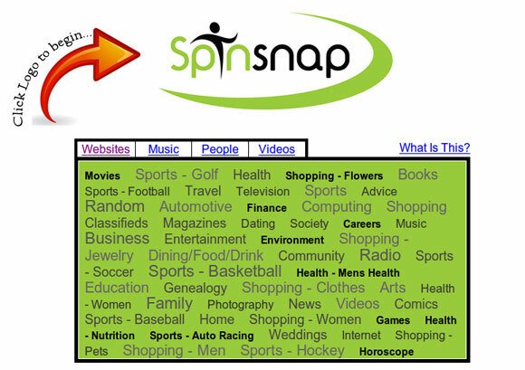 spinsnap - alternativa de stumbleupon