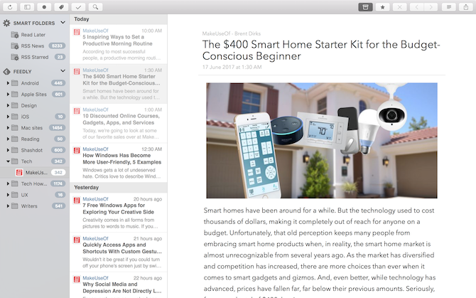 ReadKit de lectores de RSS para Mac