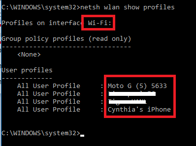 Cómo reordenar las prioridades de la red Wi-Fi en Windows 10 cmd wifi