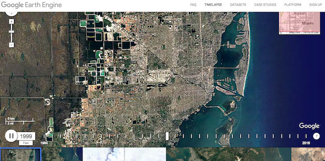 mejores mapas de google earth - timelapse