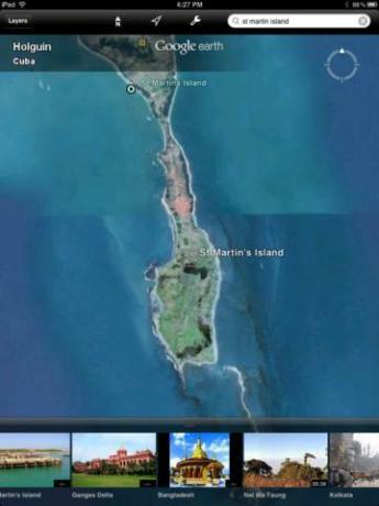 usando ipad google earth