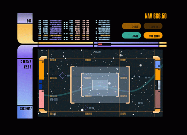 System 47 es un salvapantallas de Star Trek