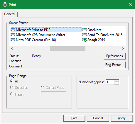 Windows Imprimir a PDF