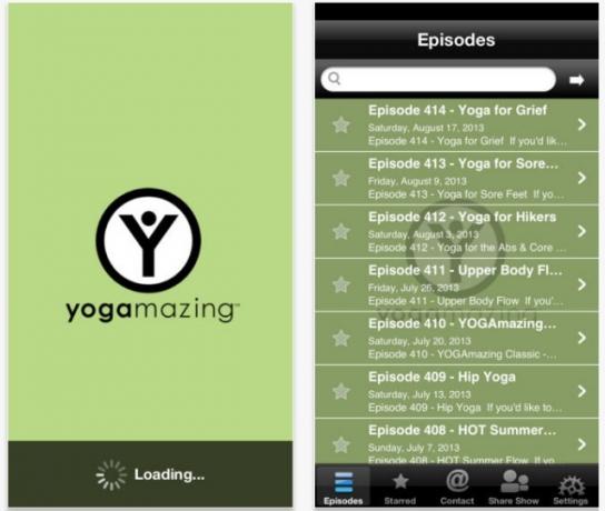 aplicación de yogamazing