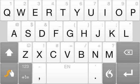 teclado superior de Android