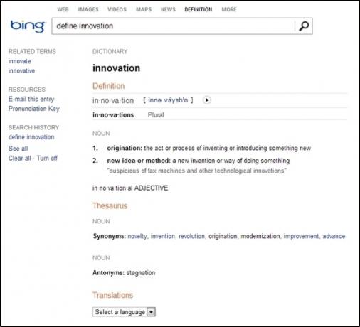 cosas buenas de bing