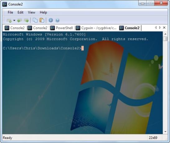 ¿Harto del antiguo símbolo del sistema en Windows 7? Actualizar a la consola captura de pantalla 11