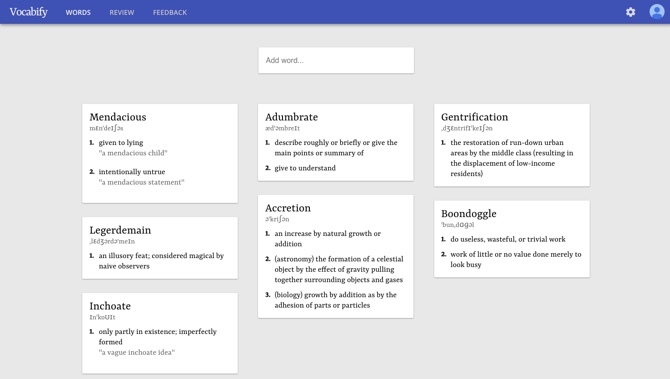 Cómo expandir su vocabulario guardando nuevas palabras con las que se encuentra Vocabify