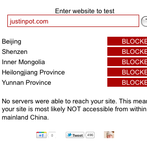 Lista de sitios web bloqueados en la República Popular de China
