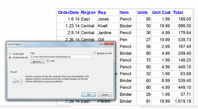 PowerPoint y Excel