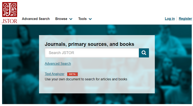 Sitio web de resumen de libros de JSTOR