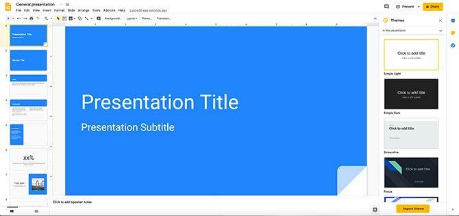 Cómo crear una presentación Google Slides Workspace