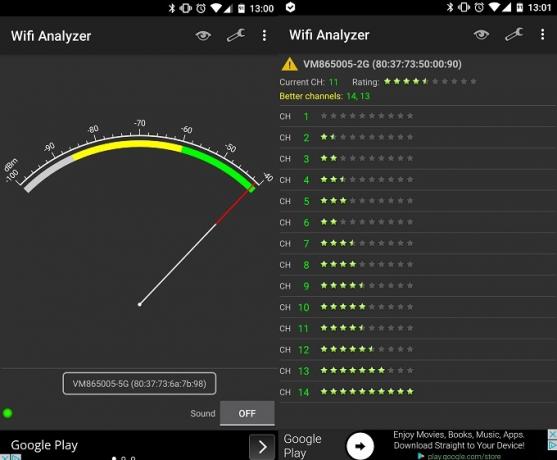 Mejore su señal de Wi-Fi en el hogar y en el exterior con estas aplicaciones de Android Wi Fi Analyzer Captura de pantalla dos