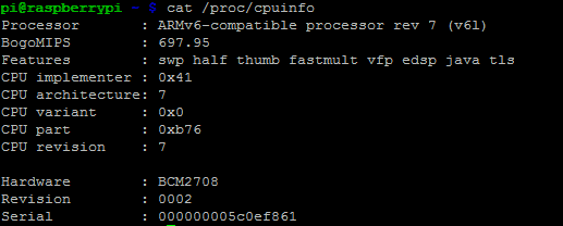 Descubre información sobre la CPU de Raspberry Pi