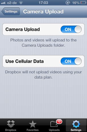 Dropbox: una de las aplicaciones imprescindibles si tienes un iPhone dropboxsettings2