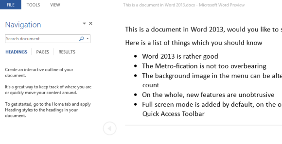 revisión de word 2013