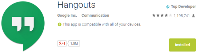 Hangouts de Google