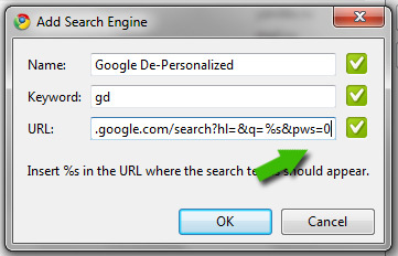 seguimiento de búsquedas personales de google