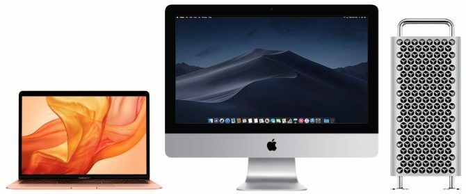 Computadoras MacBook, iMac y Mac Pro