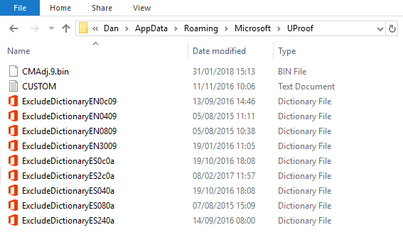 Cómo deletrear y revisar la gramática en el diccionario de palabras de Microsoft Word ms excluir