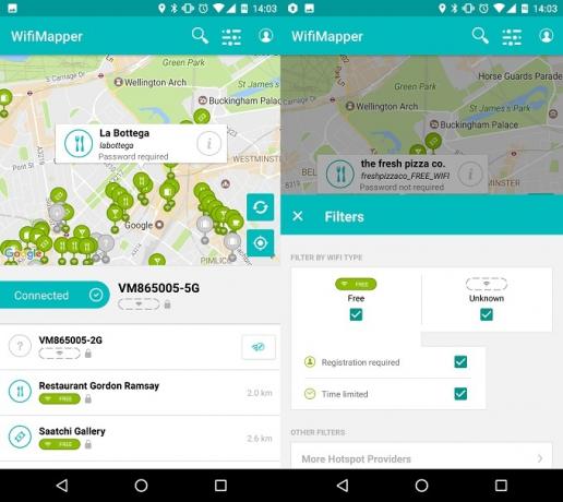 Mejore su señal de Wi-Fi en el hogar y en el exterior con estas aplicaciones de Android WifiMapper Captura de pantalla uno