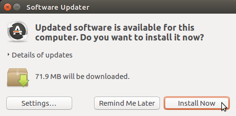 Instale actualizaciones utilizando el Actualizador de software en Ubuntu 16.04