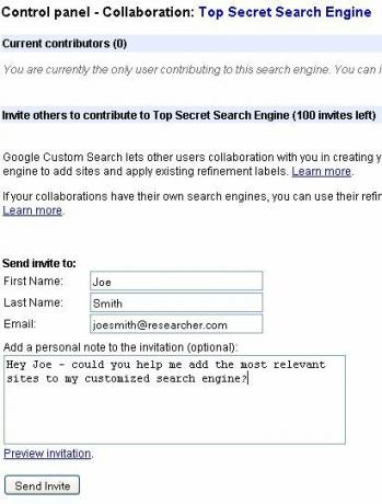 búsqueda personalizada de google