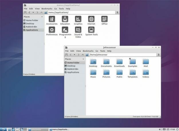 Esta es una captura de pantalla de Lubuntu, un sabor ligero de Ubuntu