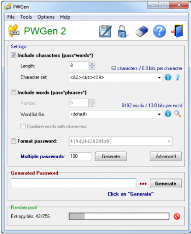 Las mejores aplicaciones portátiles que no requieren instalación pwgen