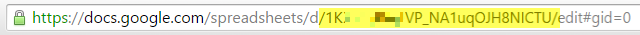 ID de hojas de Google