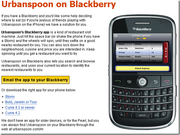 aplicaciones de blackberry storm