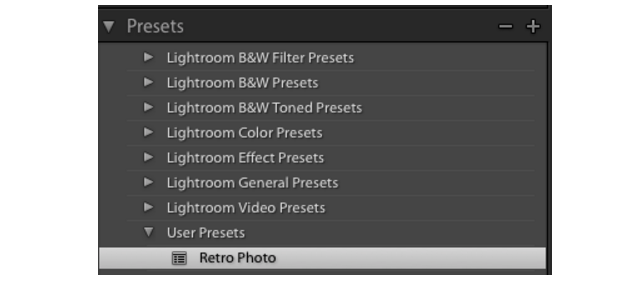 Presets en Lightroom