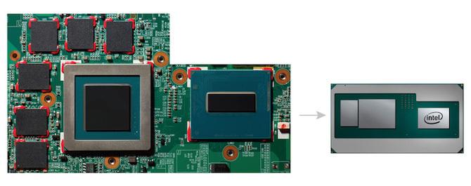 CPU Intel 8a generación con gráficos vega m