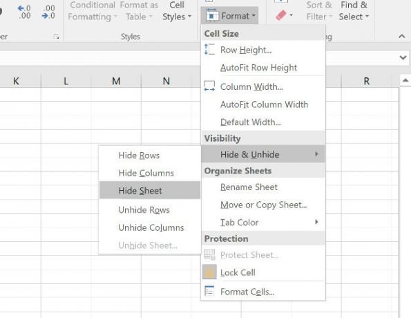 Cómo ocultar y mostrar hojas en Excel