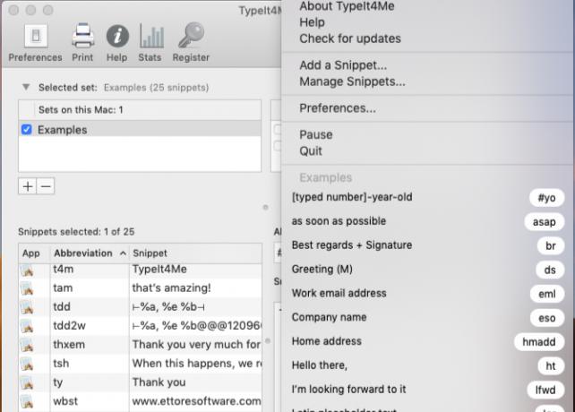 Expansor de texto TypeIt4me en Mac