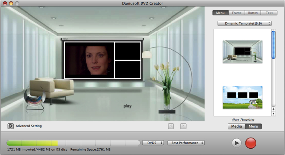 Daniusoft Double Giveaway: menú de Video Converter Ultimate y DVD Creator [Mac]