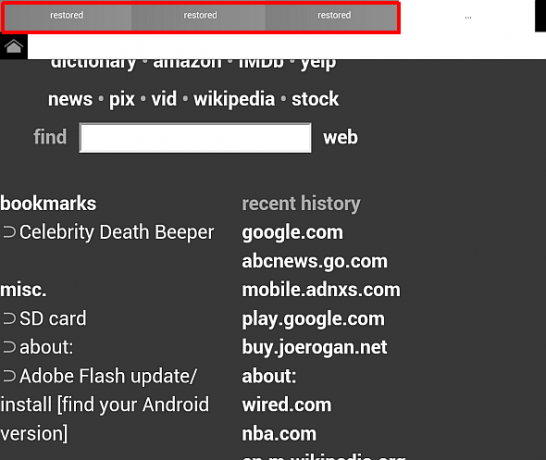 navegador de luz android